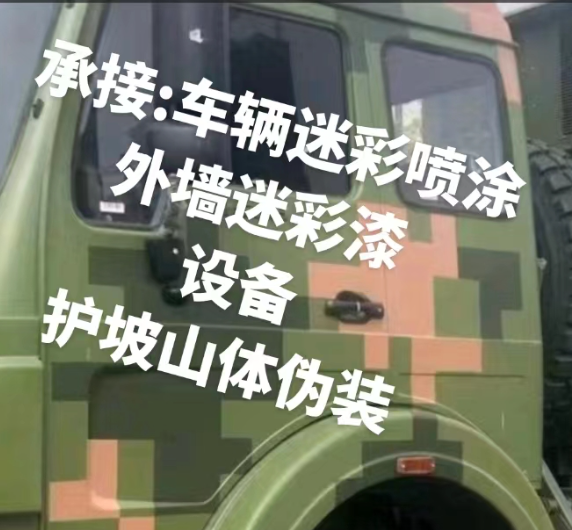 陵水外墙和地面的迷彩漆施工