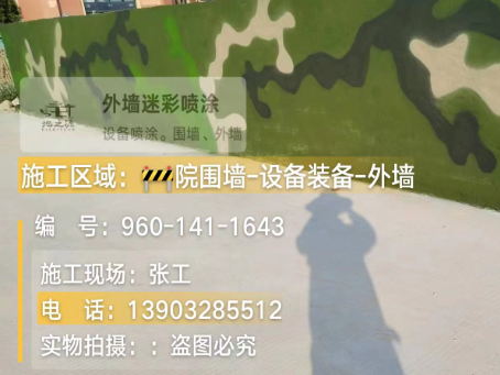 陵水 迷彩漆喷涂价格（按平方米计费）